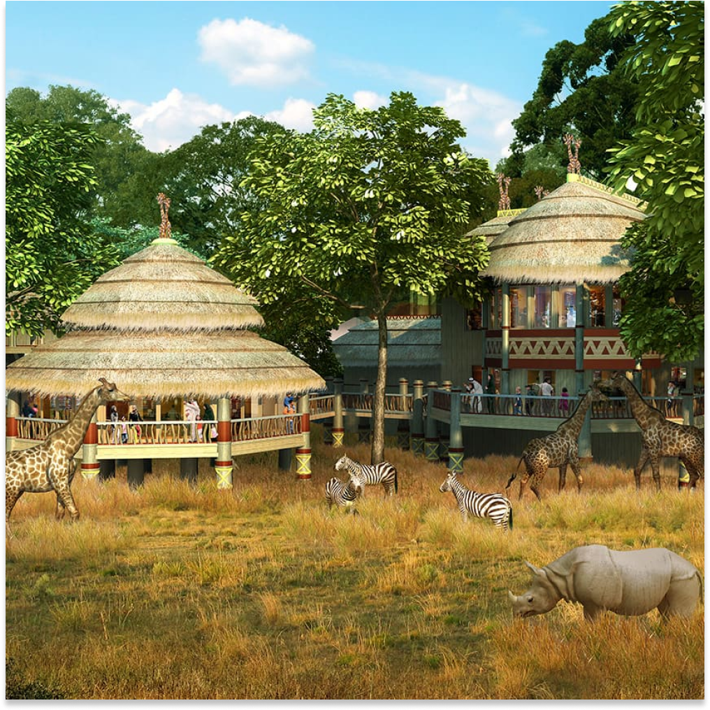 Concept design rendering of the Doha Zoo in Qatar.